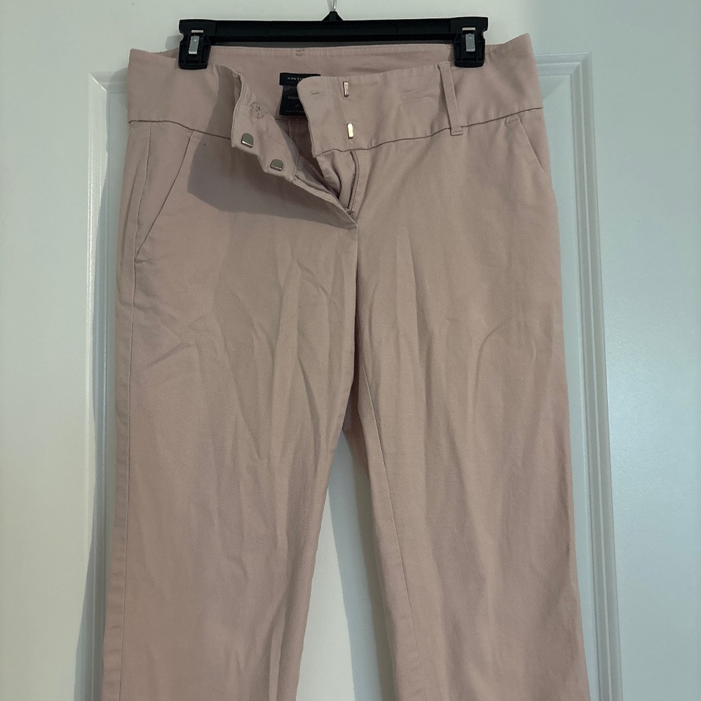 Ann Taylor light pink crop pant